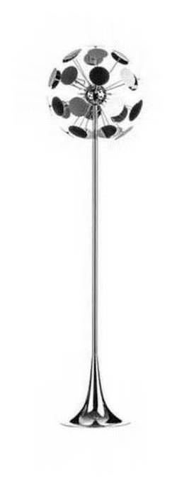 Disc Chrome Floor Lamp.